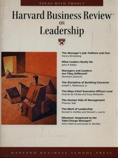HARVARD BUSINESS REVIEW ON