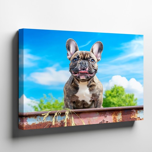 Bulldog francese sorridente