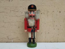 SCHIACCIANOCI SOLDATINO LEGNO ORIGINAL ERZGEBIRGE HERGESTELLT IN DER DDR GERMANY