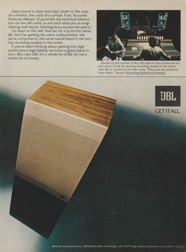 Altoparlanti stereo jbl l40 - stereo,