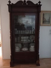 Bellissima Vetrina libreria antica mogano originale Ottocento 800 cristalliera