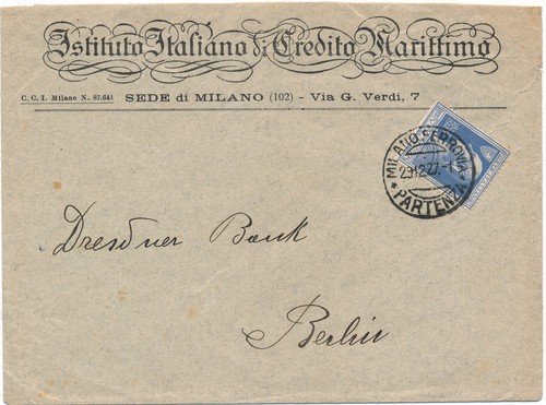 Italia regno 1927 busta - italia,