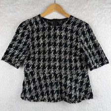 Top Zara donna stile bouclé