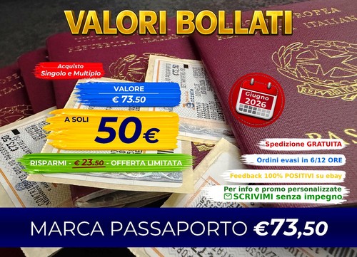 Marca passaporto - passaporto, €73,50