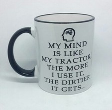 Tractor coffee mug rude funny