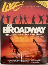 Live! Magazine- April 1998- Ragtime/Lion King/Billy Crystal/Bruce Springsteen