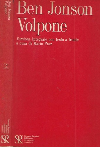 Volpone ben jonson - ben, 1974.