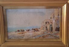 Quadri Antichi. Vincenzo Loria,Napoli; acquerello cm 37x53.