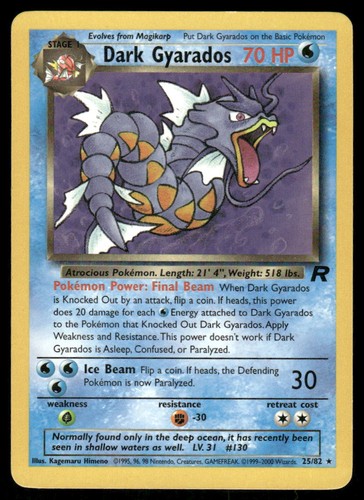 Pokemon cards dark gyarados - pokemon,