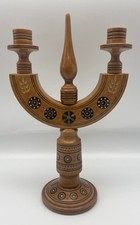 Rare wooden Boho Hand Painted