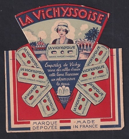 Carta rappresentante vichy - carta,