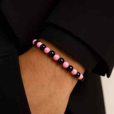 Bracciale palermo calcio perle - bracciale,