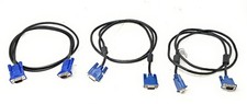 3 CAVI VIDEO VGA PER MONITOR/PC/PROIETTORE 1,4 MT