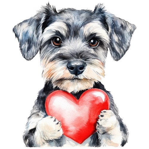Adesivi schnauzer nano - adesivi,