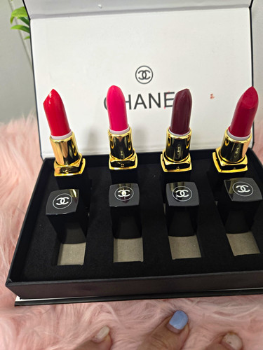 Chanel set pezzi rossetti - set,
