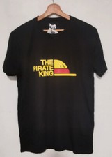 T-shirt noir the pirate king one piece luffy manga Anniversaire Cadeau S
