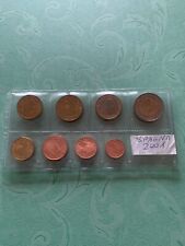 SPAGNA 2001 serie completa Set 8 valori 1 2 5 10 20 50 cent 1 2 euro in FDC