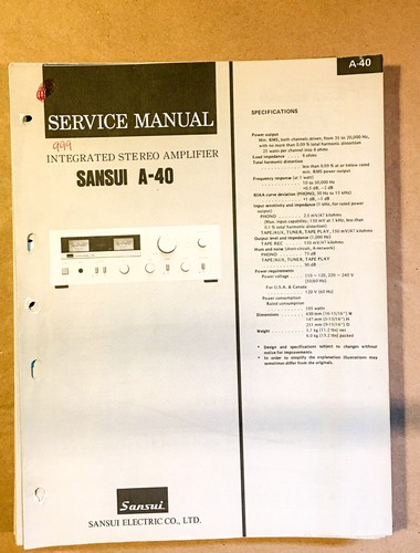 Sansui amplificatore - sansui, au-40