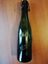 Birra Menabrea Biella Bottiglia Anni 30 Verde Scuro Vuota