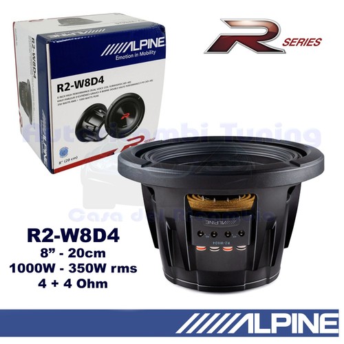 Subwoofer alpine w8d4 - subwoofer, 8"