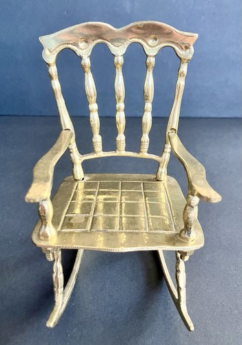 Sedia dondolo ottone - a,