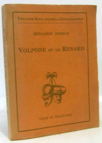 Volpone renard jonson - ou, |