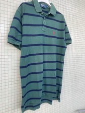 polo ralph lauren uomo M Polo Shirt Righe Verde Blu 
