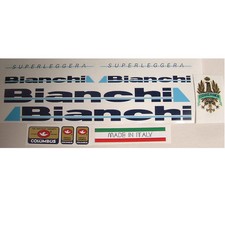 Set decalcomanie Bianchi Superleggera o CDI per Campagnolo vintage