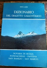 DIZIONARIO DEL DIALETTO GALLO ITALICO Pippo Labisi NOVARA di SICILIA