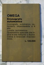 Rarissima Targhetta d'Epoca per Vetrina Oiginale Omega " Cronografo Automatico "