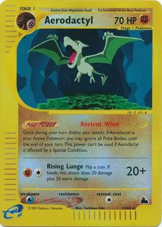 Aerodactyl 144 pokemon - -,