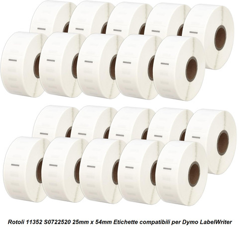 20x 11352 rotoli etichette - 11352,