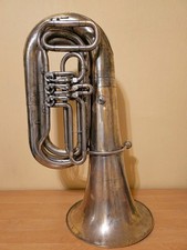 Strumento a fiato Tuba "Bb" ottone tubo ottone URSS corno boccaglio vintage raro