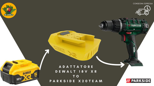 Adattatore batteria dewalt 18v - adattatore,