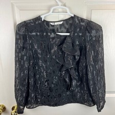 Blusa donna Zara Iris nera