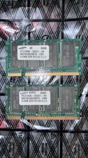 1x 512 MB DDR-RAM 200-pin SO-DIMM PC-2100S Laptop-Memory 'Samsung M470L6524BT0