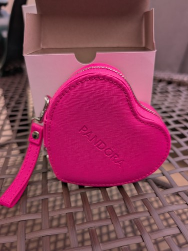 Pandora rosa cuore - cuore, zip-around