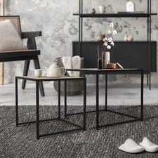 Set 2 tavolini impilabili da