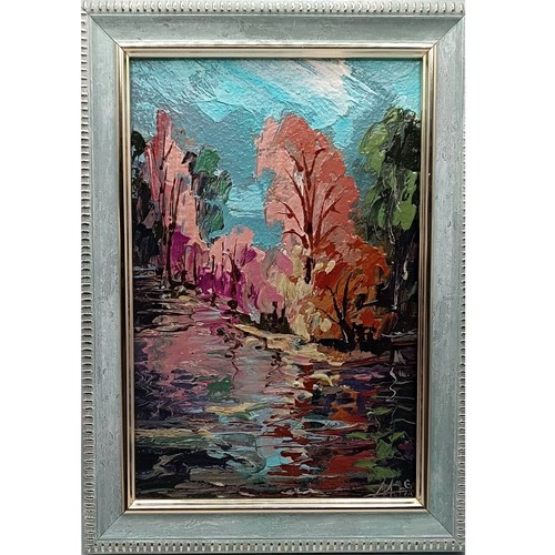 Quadro paesaggio impasto - quadro,