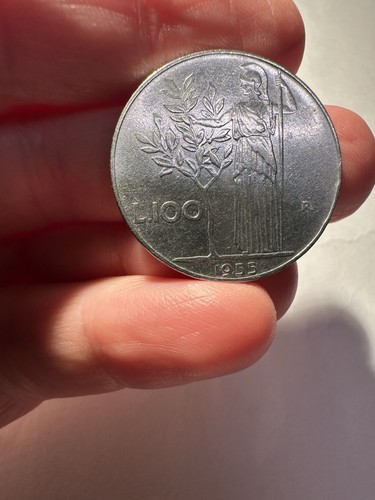 100 lire 1955 minerva - 100,