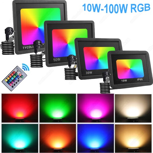 Faretto led rgb con - led,