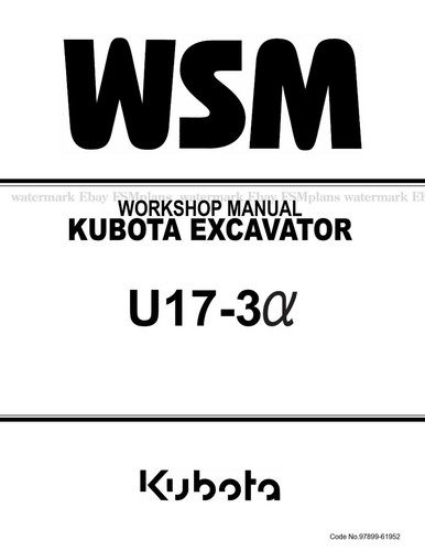 Kubota u17 escavatore - eu,