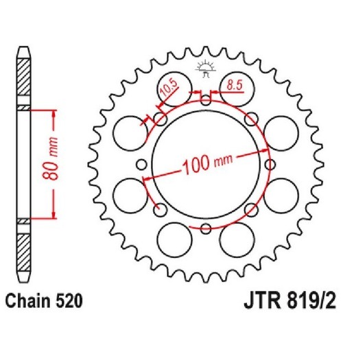Corona per trasmissione moto - corona,