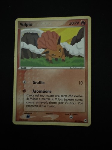 Carta vulpix leggende - ex,
