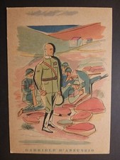 Gabriele D'Annunzio - Repubblica Sociale Italiana. Illustratore Fulvio Bianconi.