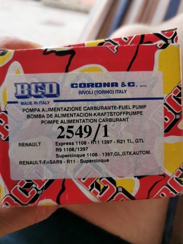 Pompa benzina bcd 2549 per - benzina,