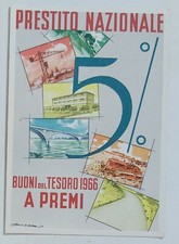 55810 Cartolina - Buoni del tesoro 1966 a premi