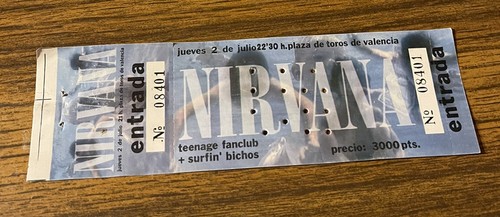 Nirvana raro biglietto - raro,