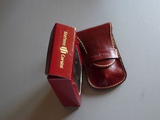 set manicure Stefano Corsini vera pelle con forbici pinzette viaggio