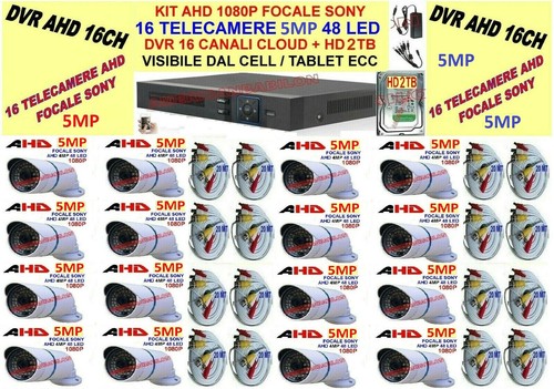 Kit 1080p videosorveglianza - 1080p,